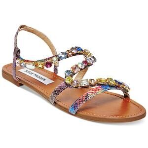 Steve Madden Jewel Sandals Blazzzed Flats Size 8